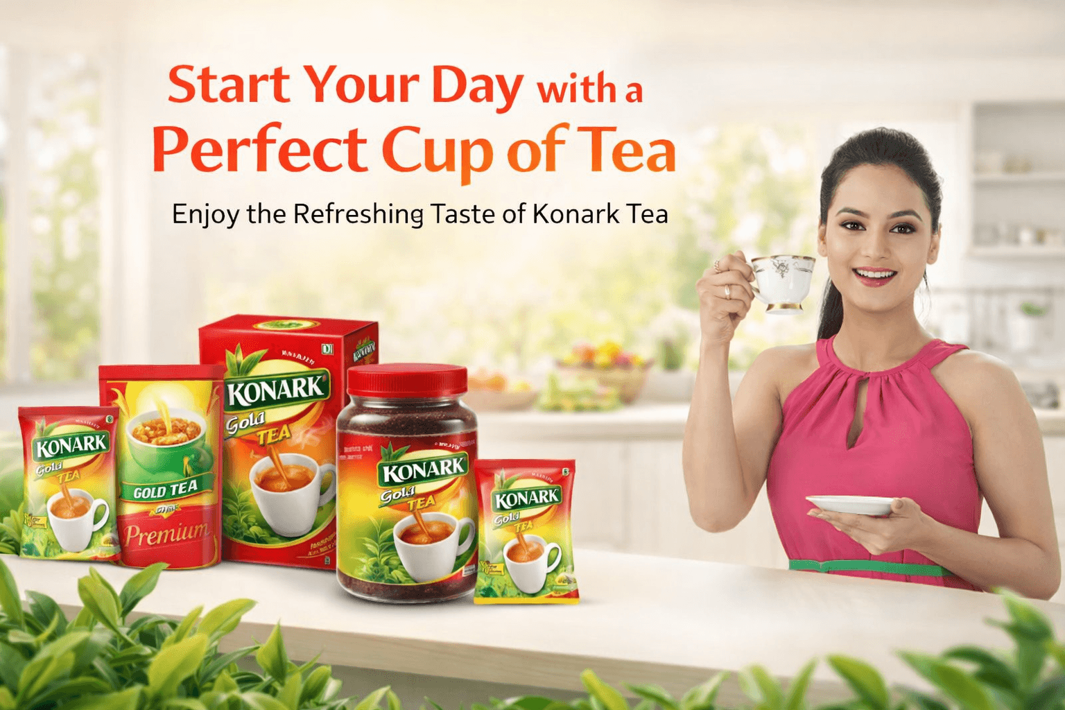 Start your day with a perfect cup of Konark Tea